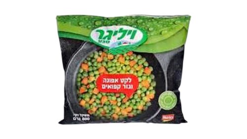 לקט אפונה וגזר  קפוא